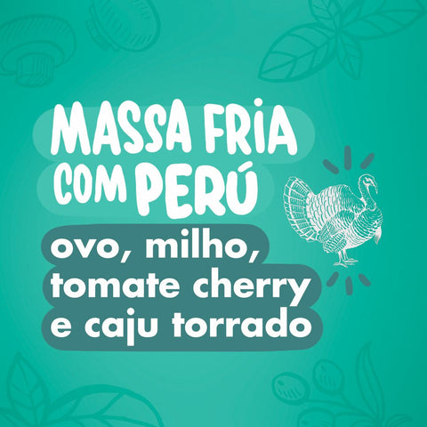 UFG - DOMINGO - Massa fria com perú, ovo, milho, tomate cherry e caju torrado