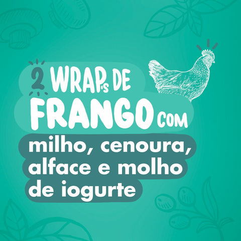 UFG - DOMINGO - 2x wrap de frango com milho, cenoura, alface e molho de iogurte