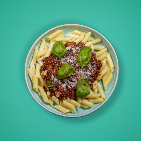 Penne à bolonhesa